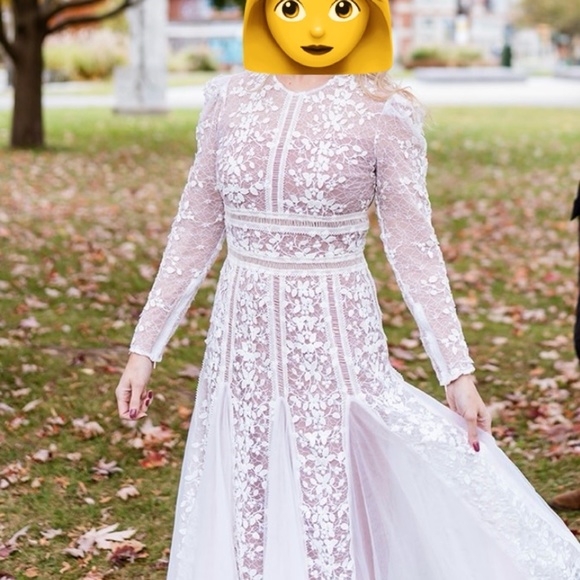 Bronx and Banco Megan Bridal Midi Dress in White - Picture 5 of 7